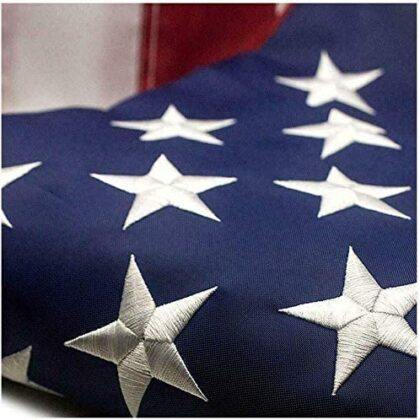 American Flag Outdoor Heavy Duty Embroidered Stars USA Flag